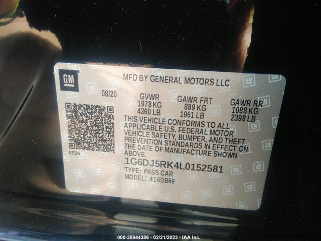 Cadillac Ct4 Luxury 2020 1G6DJ5RK4L0152581 Image 9