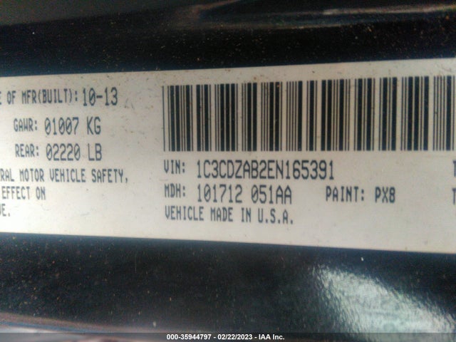 Dodge AVENGER SE 2014 1C3CDZAB2EN165391 Image 9