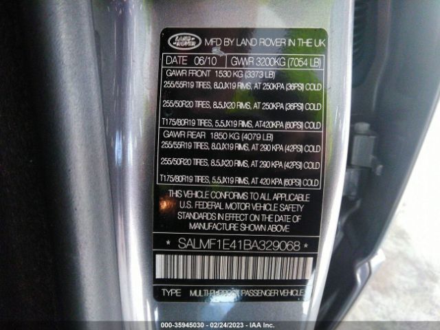 SALMF1E41BA329068 Land Rover Range Rover Sc