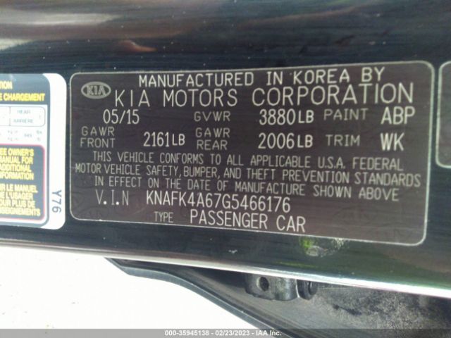 KNAFK4A67G5466176 KIA FORTE LX