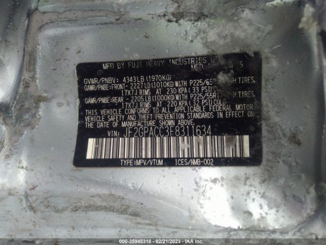 JF2GPACC3F8311634 Subaru Xv Crosstrek Premium