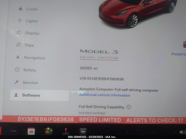 5YJ3E1EB9JF083638 Tesla Model 3 Long Range