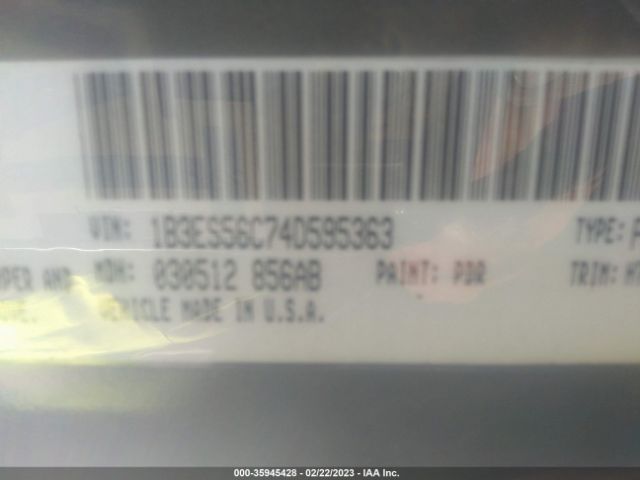 1B3ES56C74D595363 Dodge NEON SXT