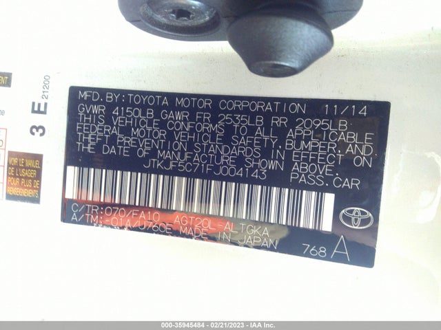 2015 Scion TC, VIN: JTKJF5C71FJ004143