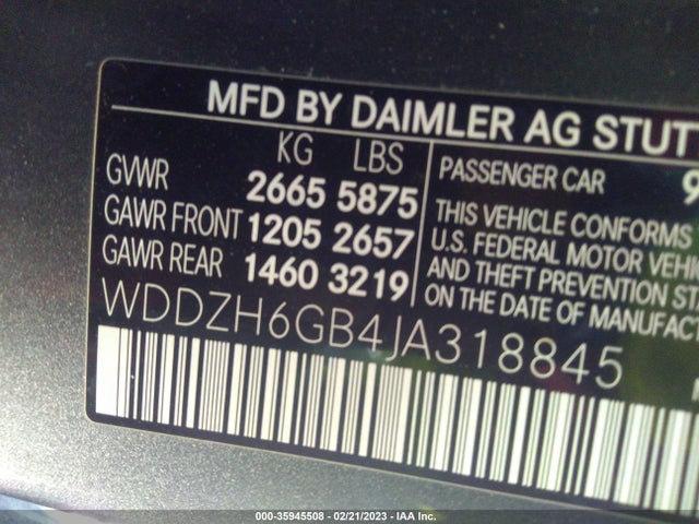 2018 Mercedes-Benz E-Class Wagon, VIN: WDDZH6GB4JA318845