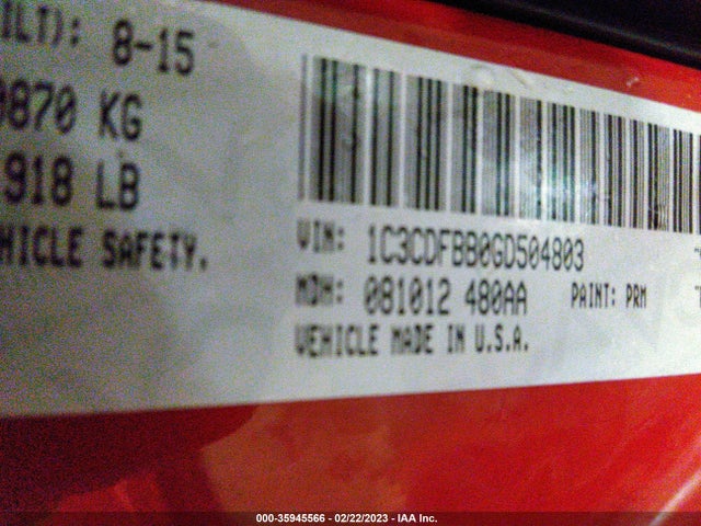 Dodge DART SXT 2016 1C3CDFBB0GD504803 Image 9