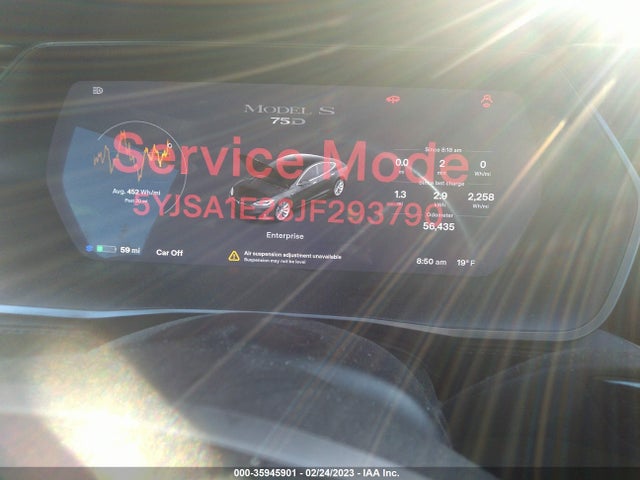 Tesla Model S 75d/100d/p100d 2018 5YJSA1E23JF293790 Image 8