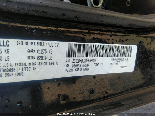 Dodge Charger Se 2013 2C3CDXBG7DH509092 Image 9