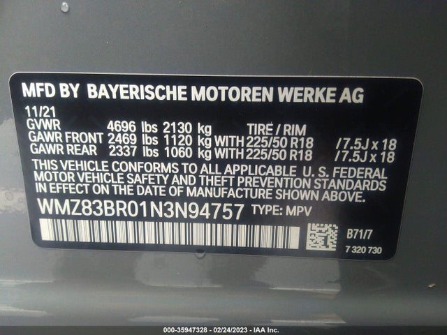 WMZ83BR01N3N94757 Mini Countryman Cooper S