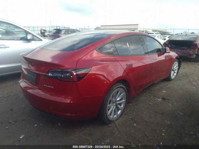 2022 TESLA MODEL 3 LONG RANGE VIN: 5YJ3E1EB4NF346513