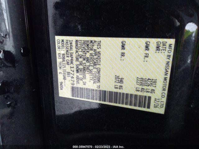 1N4AL3AP4HC177479 Nissan Altima 2.5 Sv