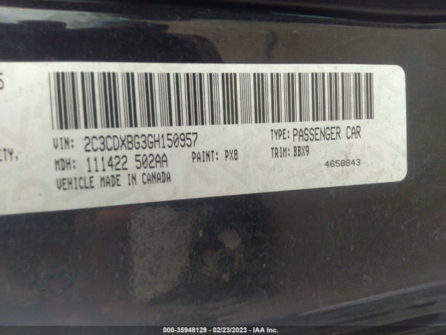 Dodge Charger Se 2016 2C3CDXBG3GH150957 Image 9