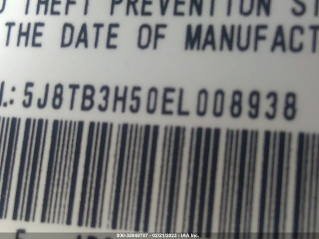5J8TB3H50EL008938 Acura Rdx Tech Pkg