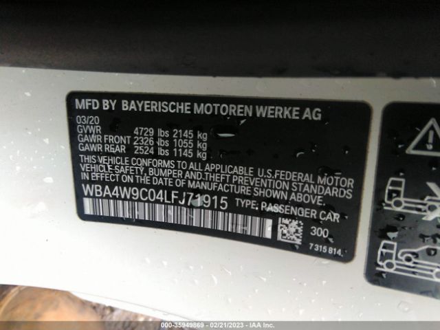 WBA4W9C04LFJ71915 BMW 4 Series 440i Xdrive