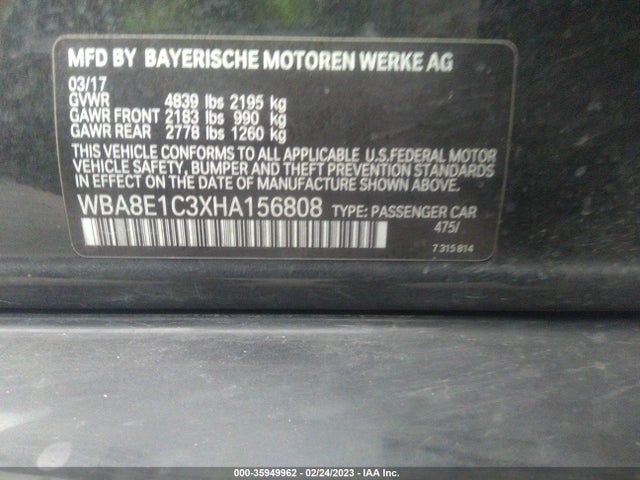 BMW 3 Series 330e Iperformance 2017 WBA8E1C3XHA156808 Image 9
