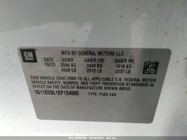 Chevrolet MALIBU LT 2014 1G11E5SL1EF134989 Image 10