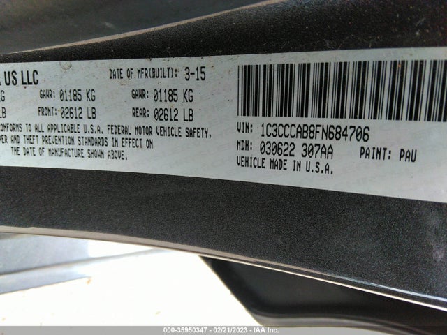 Chrysler 200 Limited 2015 1C3CCCAB8FN684706 Image 10