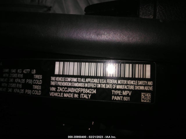 Jeep Renegade Latitude 2015 ZACCJABH2FPB84234 Image 9