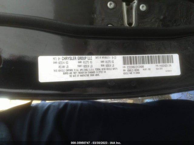 Dodge Charger Se 2014 2C3CDXBG1EH134608 Image 9