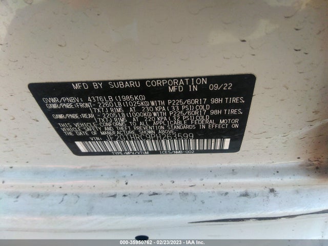 2023 Subaru Crosstrek, VIN: JF2GTHRC9PH263599