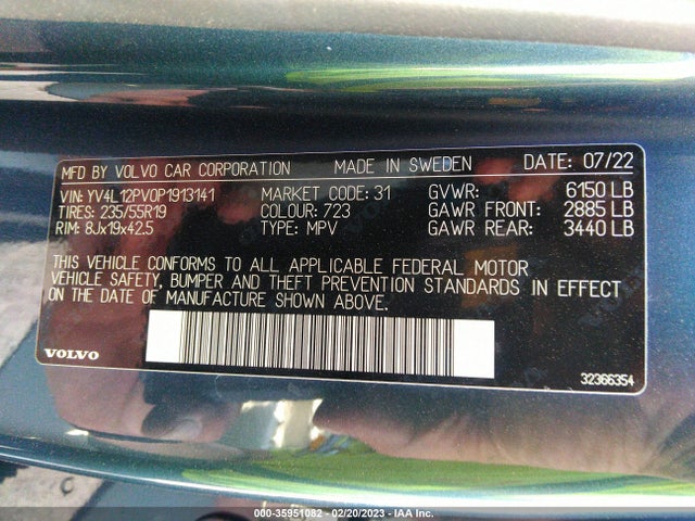 2023 Volvo XC90, VIN: YV4L12PV0P1913141