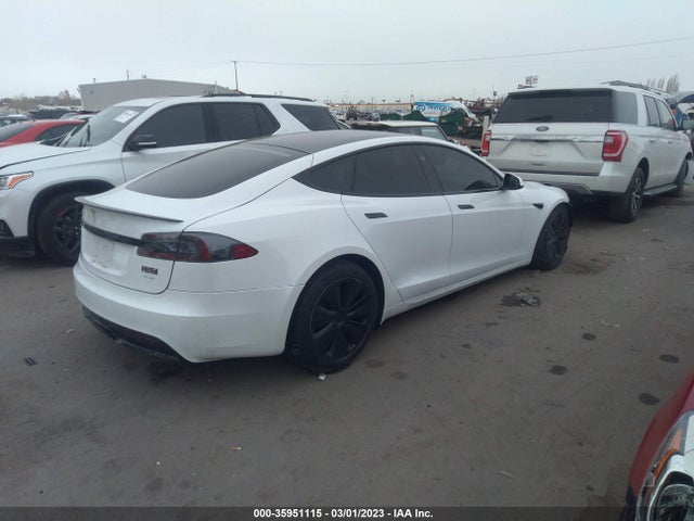 Tesla Model S Plaid 2022 5YJSA1E69NF460162 Image 4