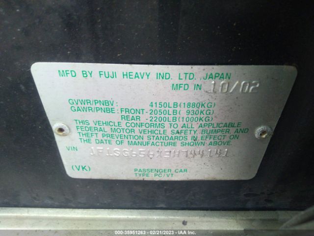 JF1SG656X3H744141 Subaru Forester Xs