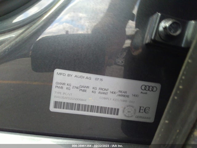 2016 Audi S8, VIN: WAUJSAFD2GN006844