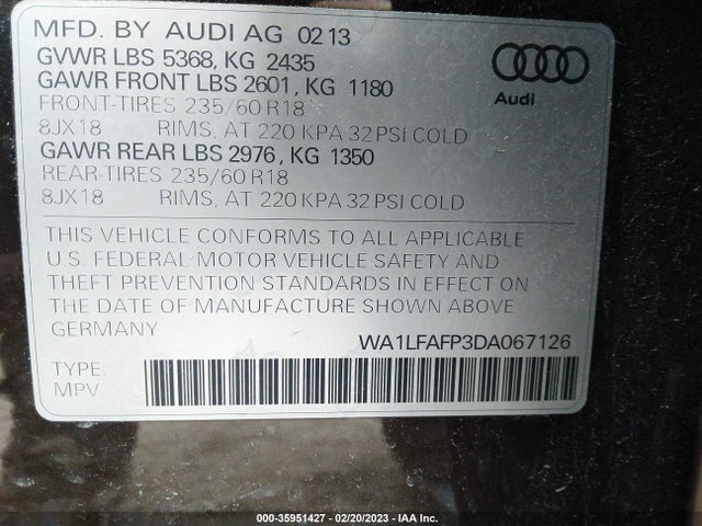Audi Q5 Premium Plus 2013 WA1LFAFP3DA067126 Image 10