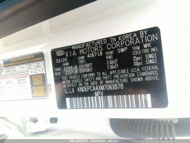 KNDEPCAAXM7061878 KIA Seltos Lx