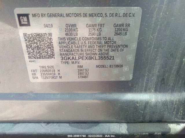 GMC Terrain Slt 2019 3GKALPEX8KL355521 Image 8
