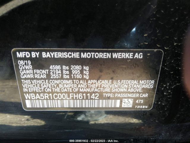 WBA5R1C00LFH61142 BMW 3 Series 330i