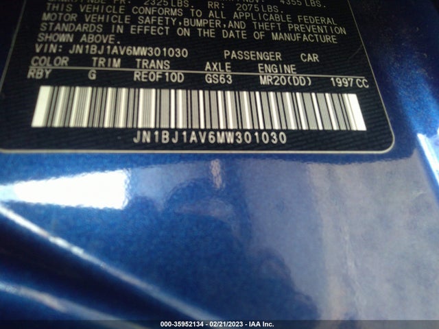 2021 Nissan Rogue, VIN: JN1BJ1AV6MW301030