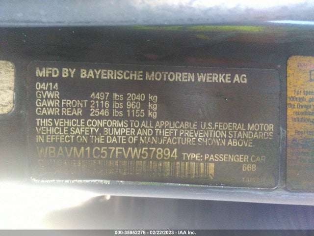 BMW X1 Sdrive28i 2015 WBAVM1C57FVW57894 Image 9