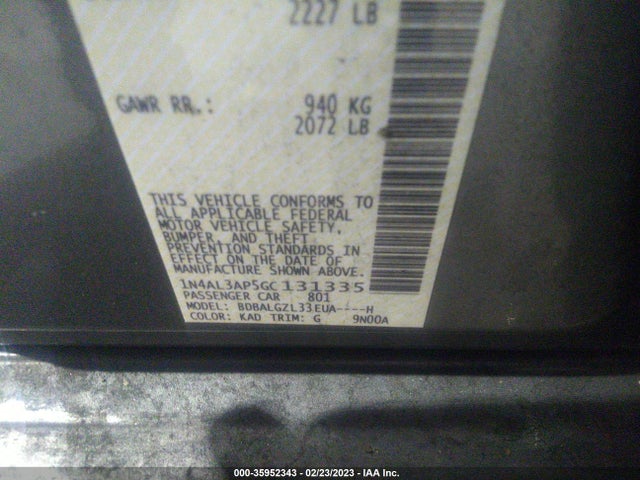 Nissan Altima 2016 1N4AL3AP5GC131335 Image 10