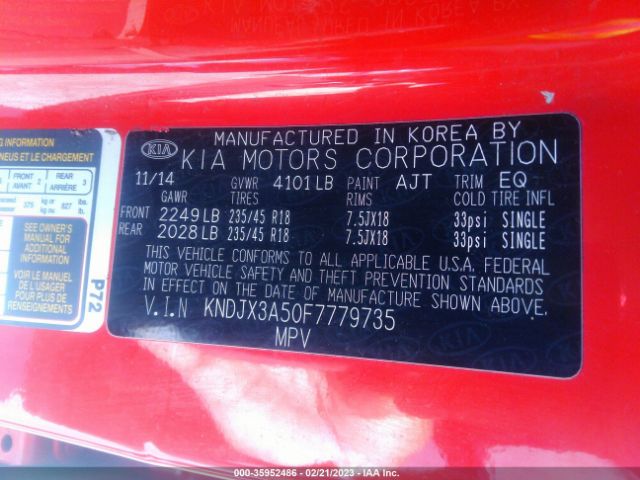 KNDJX3A50F7779735 KIA Soul !