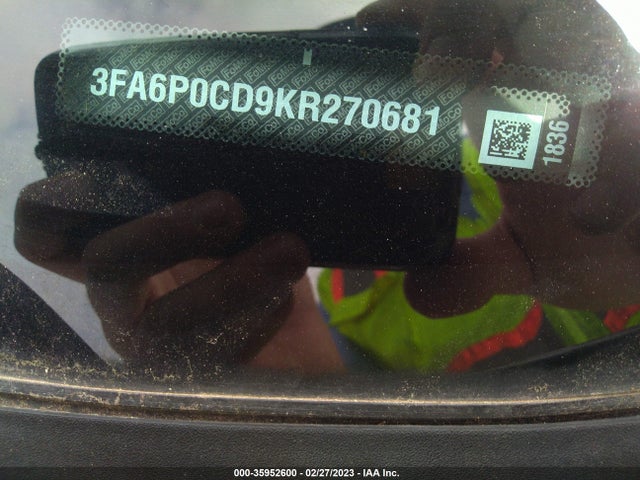 Ford FUSION SEL 2019 3FA6P0CD9KR270681 Image 10