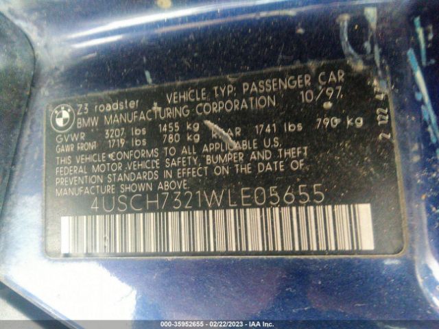 4USCH7321WLE05655 BMW 3 Series 1.9l