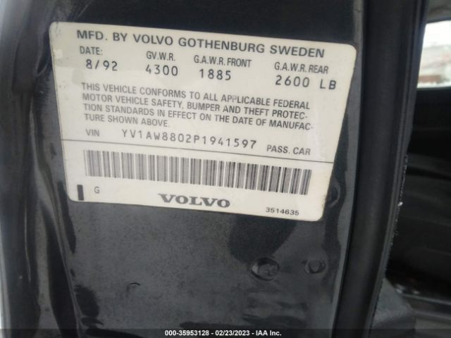 YV1AW8802P1941597 Volvo 240