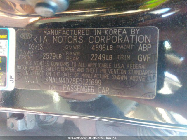 KNALN4D78E5121699 KIA Cadenza Premium