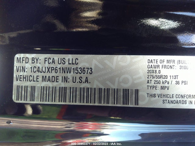 1C4JJXP61NW153673 Jeep Wrangler 4xe Unlimited Sahara