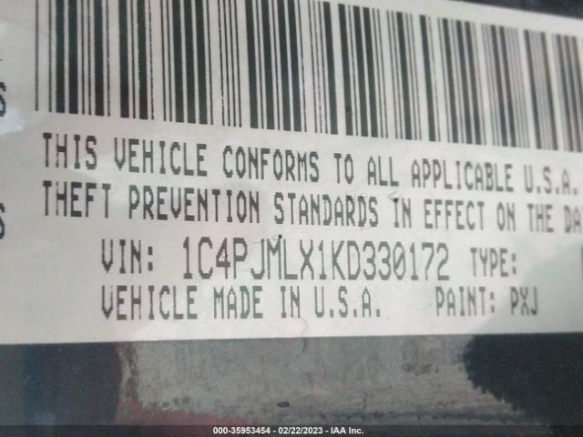 1C4PJMLX1KD330172 Jeep Cherokee Altitude