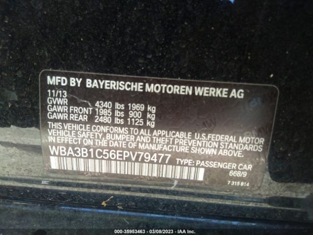 WBA3B1C56EPV79477 BMW 3 Series 320i