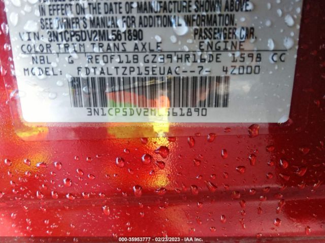 3N1CP5DV2ML561890 Nissan KICKS SR