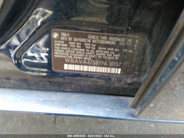 BMW 3 Series 328i 2007 WBAVA37587NL10137 Image 10