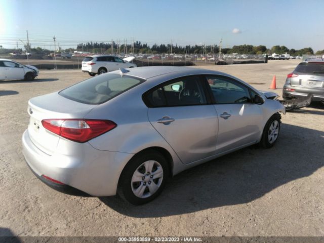 KNAFX4A63F5304609 KIA FORTE LX