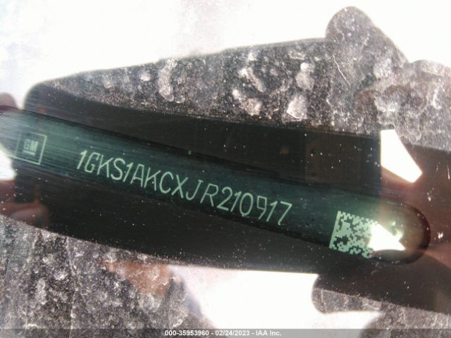 1GKS1AKCXJR210917 GMC YUKON SLE