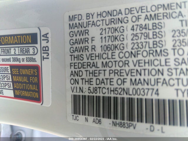 Acura Rdx W/technology Package 2022 5J8TC1H52NL003774 Image 10