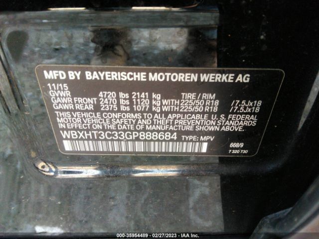 WBXHT3C33GP888684 BMW X1 Xdrive28i
