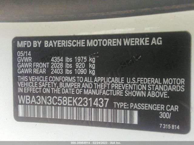 WBA3N3C58EK231437 BMW 4 Series 428i